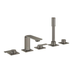 Grohe Allure 5 Delikli Ankastre Küvet Bataryası, Fırçalı Sert Grafit - 25221AL1 - 1