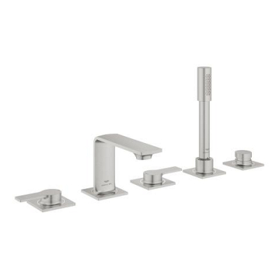 Grohe Allure 5 Delikli Ankastre Küvet Bataryası, Paslanmaz Çelik - 25221DC1 - 1