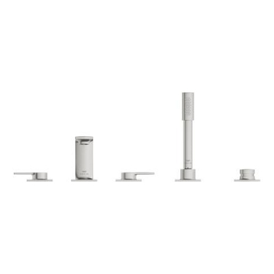 Grohe Allure 5 Delikli Ankastre Küvet Bataryası, Paslanmaz Çelik - 25221DC1 - 2