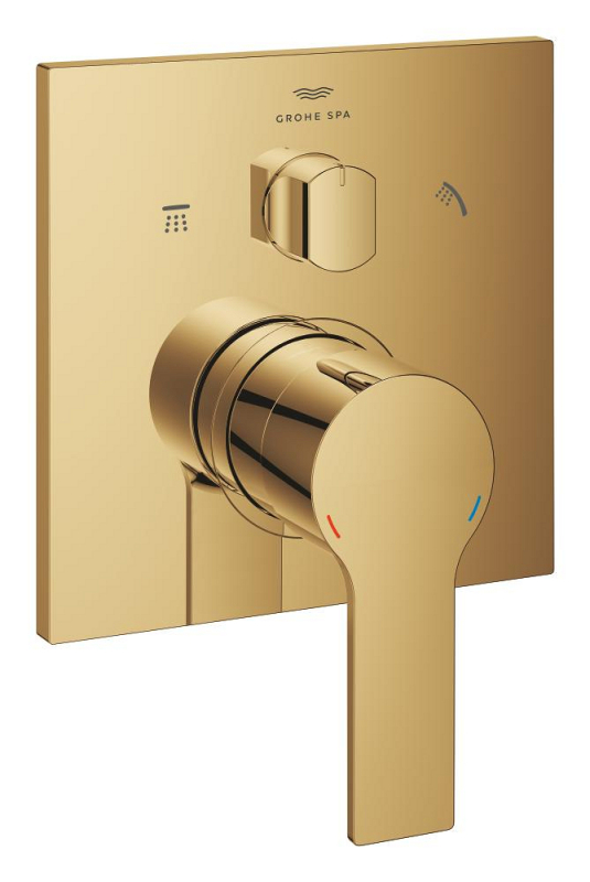 Grohe Allure Ankastre Banyo Bataryası (3 Yollu, Sıva Üstü Grubu), Altın - 29176GL1 - 1