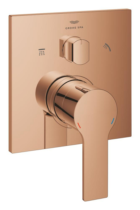 Grohe Allure Ankastre Banyo Bataryası (3 Yollu, Sıva Üstü Grubu), Bakır - 29176DA1 - 1