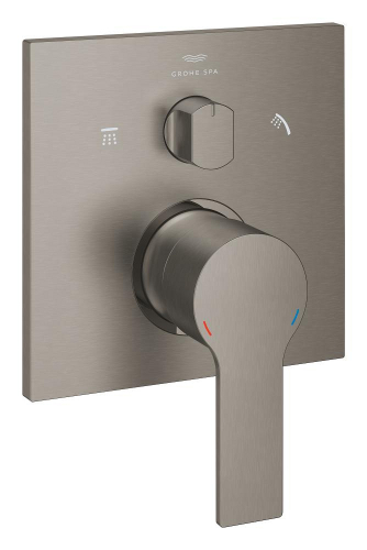 Grohe Allure Ankastre Banyo Bataryası (3 Yollu, Sıva Üstü Grubu), Fırçalı Sert Grafit - 29176AL1 - 1