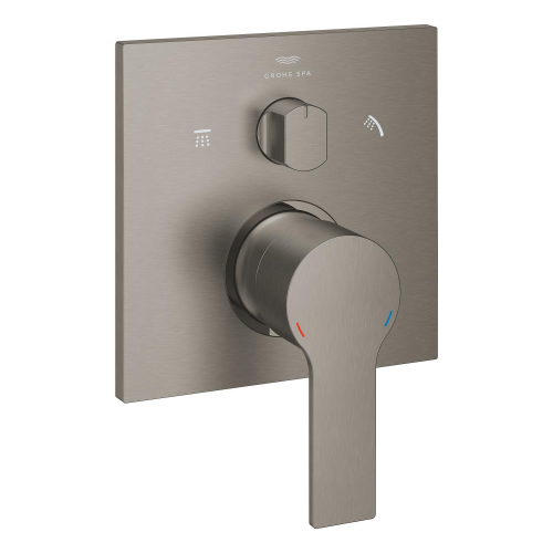 Grohe Allure Ankastre Banyo Bataryası (3 Yollu, Sıva Üstü Grubu), Fırçalı Sert Grafit - 29176AL1 - 2