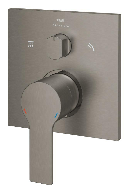 Grohe Allure Ankastre Banyo Bataryası (3 Yollu, Sıva Üstü Grubu), Fırçalı Sert Grafit - 29176AL1 - 3