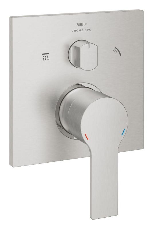 Grohe Allure Ankastre Banyo Bataryası (3 Yollu, Sıva Üstü Grubu), Paslanmaz Çelik - 29176DC1 - 1