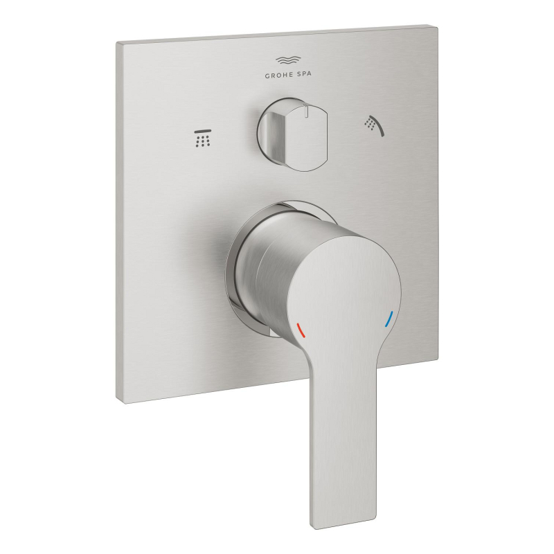 Grohe Allure Ankastre Banyo Bataryası (3 Yollu, Sıva Üstü Grubu), Paslanmaz Çelik - 29176DC1 - 2