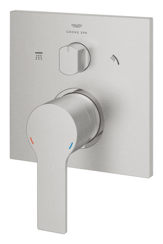 Grohe Allure Ankastre Banyo Bataryası (3 Yollu, Sıva Üstü Grubu), Paslanmaz Çelik - 29176DC1 - 3