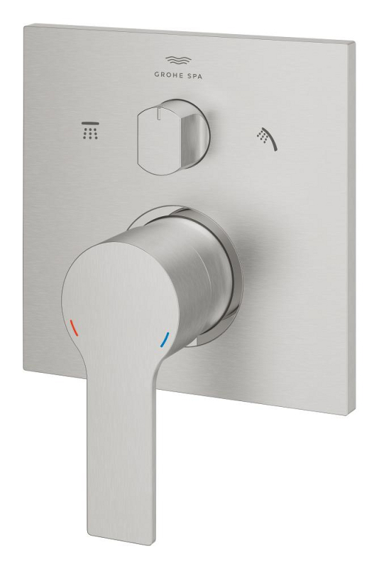 Grohe Allure Ankastre Banyo Bataryası (3 Yollu, Sıva Üstü Grubu), Paslanmaz Çelik - 29176DC1 - 3