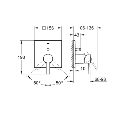 Grohe Allure Ankastre Banyo/Duş Bataryası - 24070000 - 2