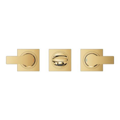 Grohe Allure Ankastre Lavabo Bataryası (Sıva Üstü Grubu), Altın - 20193GL2 - 3