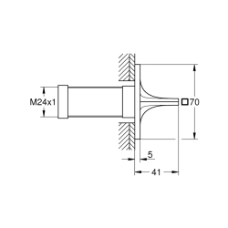 Grohe Allure Ankastre Stop Valf - 19334DL1 - 2