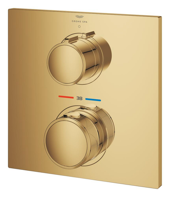 Grohe Allure Ankastre Termostatik Duş Bataryası (Sıva Üstü Grubu), Altın - 19380GL2 - 4