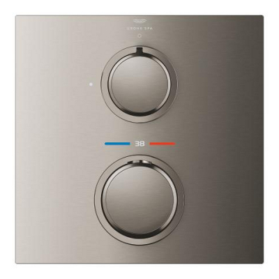 Grohe Allure Ankastre Termostatik Duş Bataryası (Sıva Üstü Grubu), Fırçalı Sert Grafit - 19380AL2 - 3