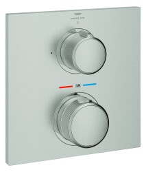 Grohe Allure Ankastre Termostatik Duş Bataryası (Sıva Üstü Grubu), Paslanmaz Çelik - 19380DC2 - GROHE