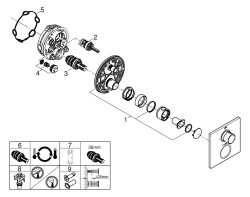 Grohe Allure Ankastre Termostatik Duş Bataryası (Sıva Üstü Grubu), Paslanmaz Çelik - 19380DC2 - 3