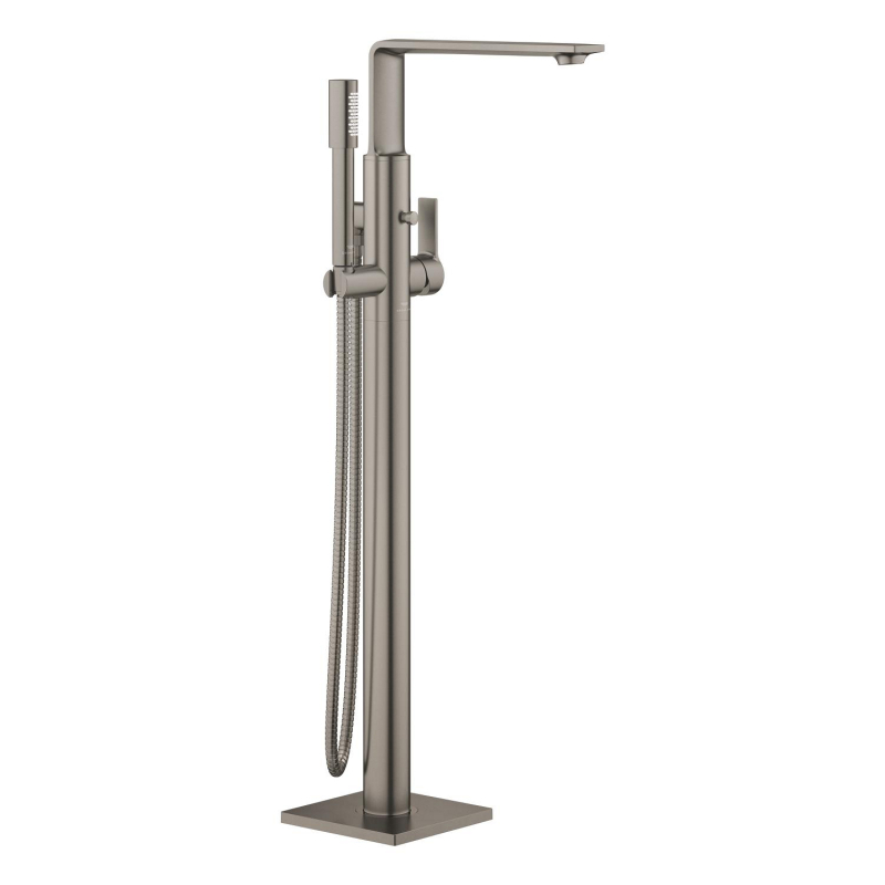 Grohe Allure Ankastre Yerden Küvet Bataryası (Sıva Üstü Grubu), Fırçalı Sert Grafit - 25222AL1 - 2