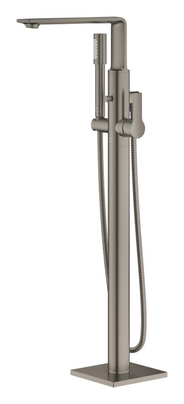 Grohe Allure Ankastre Yerden Küvet Bataryası (Sıva Üstü Grubu), Fırçalı Sert Grafit - 25222AL1 - 4