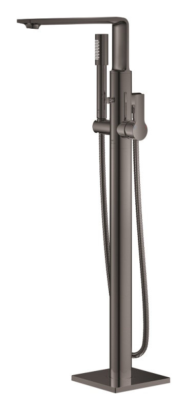 Grohe Allure Ankastre Yerden Küvet Bataryası (Sıva Üstü Grubu), Sert Grafit - 25222A01 - 4