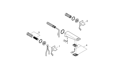 Grohe Allure Brilliant 3 Delikli Lavabo Bataryası 1/2