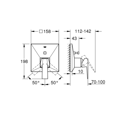 Grohe Allure Brilliant Ankastre Banyo/Duş Bataryası - 24072000 - 2