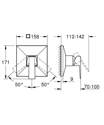 Grohe Allure Brilliant Ankastre Duş Bataryası - 24277DC0 - 4