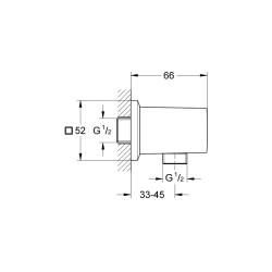 Grohe Allure Brilliant Askılı Duş Çıkış Dirseği - 27707Al0 