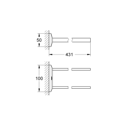 Grohe Allure Brilliant Havluluk - 40496000 - 2