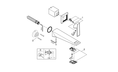 Grohe Allure Brilliant Private Collection İki Delikli Lavabo Bataryası M-Boyut - 29519000 - 2