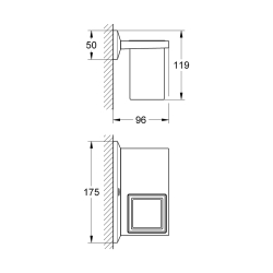 Grohe Allure Brilliant Raf Ve Fırçalık - 40503000 - 2