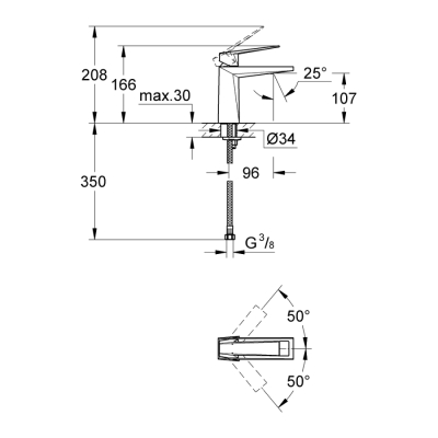 Grohe Allure Brilliant Tek Kumandalı Lavabo Bataryası
M-Boyut - 23033Dc0 - 2