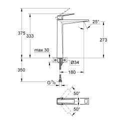 Grohe Allure Brilliant Tek Kumandalı Lavabo Bataryası
Xl-Boyut - 23114000 - 2