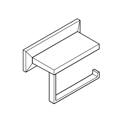 Grohe Allure Brilliant Tuvalet Kağıtlığı - 40898000 - 2