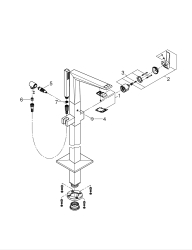 Grohe Allure Brilliant Yerden Küvet Bataryası - 24348AL0 - 2