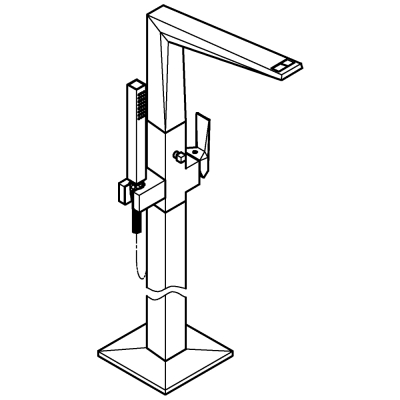 Grohe Allure Brilliant Yerden Küvet Bataryası - 24348AL0 - 3