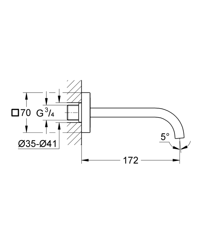 Grohe Allure Çıkış Ucu - 13264000 - 2