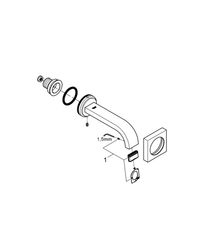 Grohe Allure Çıkış Ucu - 13264000 - 5