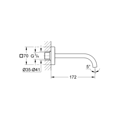 Grohe Allure Çıkış Ucu - 13264000 - 2