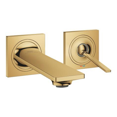 Grohe Allure Duvardan Ankastre Lavabo Bataryası (Sıva Üstü Grubu), Altın - 19309GL2 - 1