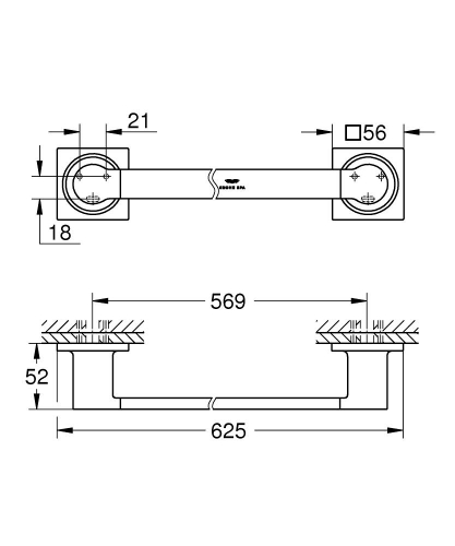 Grohe Allure Havluluk - 40341001 - 4