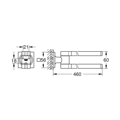 Grohe Allure Havluluk - 40342001 - 2