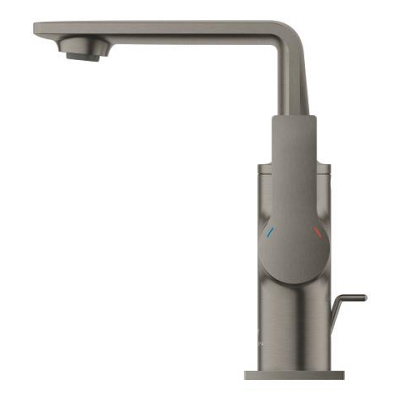 Grohe Allure Lavabo Bataryası, Fırçalı Sert Grafit, Sifon Kumandalı - 32757AL1 - 2