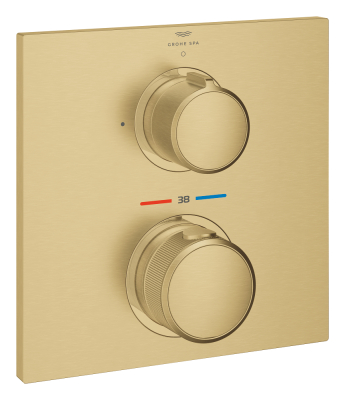 Grohe Allure Ankastre Termostatik Duş Bataryası (Sıva Üstü Grubu), Fırçalı Altın - 1
