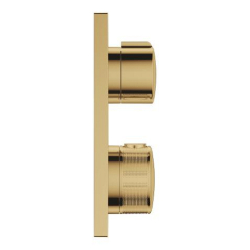 Grohe Allure Termostatik Ankastre Banyo ve Duş Bataryası (Sıva Üstü Grubu), 2 Yollu, Altın - 19446GL2 - 2