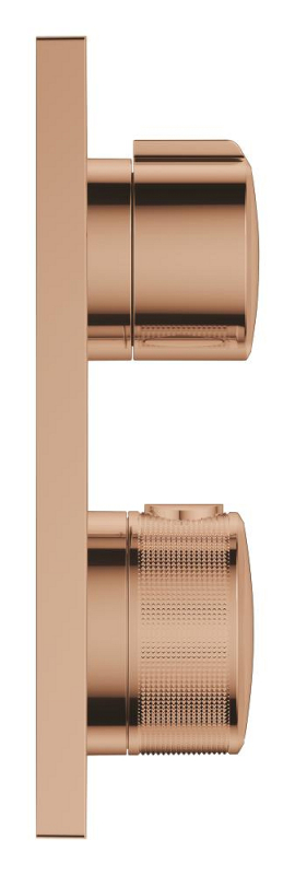 Grohe Allure Termostatik Ankastre Banyo ve Duş Bataryası (Sıva Üstü Grubu), 2 Yollu, Bakır - 19446DA2 - 3