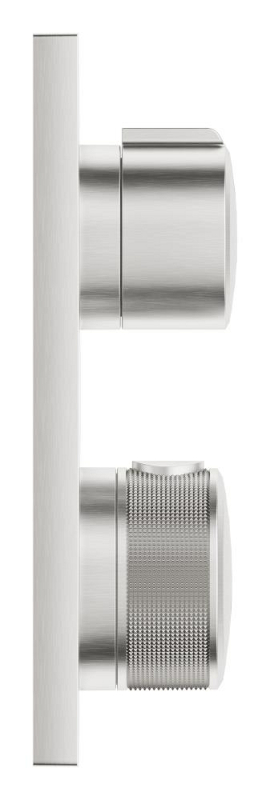 Grohe Allure Termostatik Ankastre Banyo ve Duş Bataryası (Sıva Üstü Grubu), 2 Yollu, Paslanmaz Çelik - 19446DC2 - 3