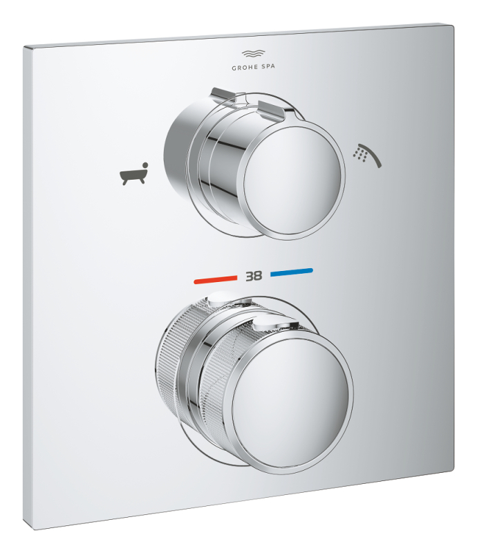 Grohe Allure Thermostat For Concealed İnstallation With 2 - Way Diverter Hand Shower/Bath Filler - 19446002 - GROHE