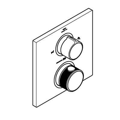 Grohe Allure Thermostat For Concealed İnstallation With 2-Way Diverter Hand Shower/Bath Filler - 19446DL2 - 3