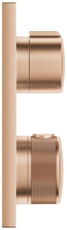 Grohe Allure Termostatik Ankastre Banyo ve Duş Bataryası (Sıva Üstü Grubu), 2 Yollu, Fırçalı Bakır - 2