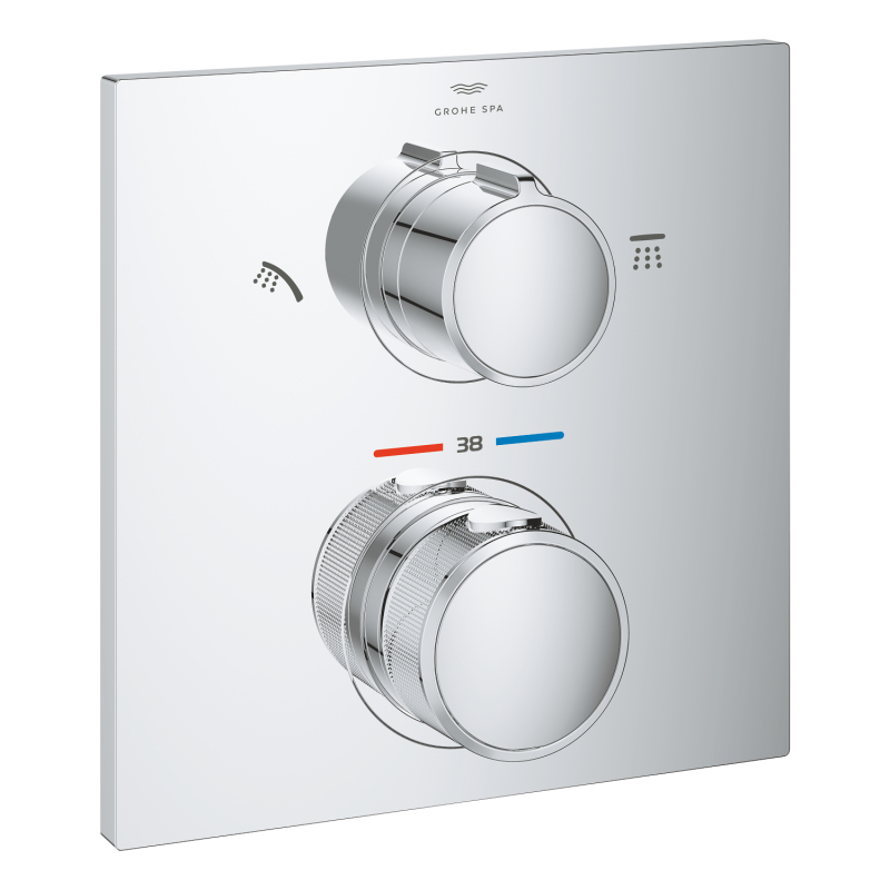 Grohe Allure Thermostat For Concealed İnstallation With 2 - Way Diverter Head Shower/Hand Shower - 29181002 - 2