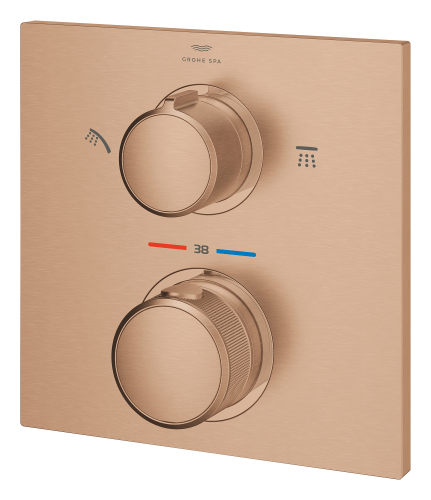 Grohe Allure Thermostat For Concealed İnstallation With 2 - Way Diverter Head Shower/Hand Shower - 29181DL2 - 4